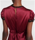 Rodarte Silk satin maxi dress
