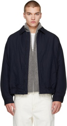 CASEY CASEY Navy Lin Cot Meaux Blouson Jacket