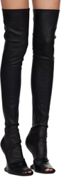 Rick Owens Lilies Black Porterville Cantilever 11 Tall Boots