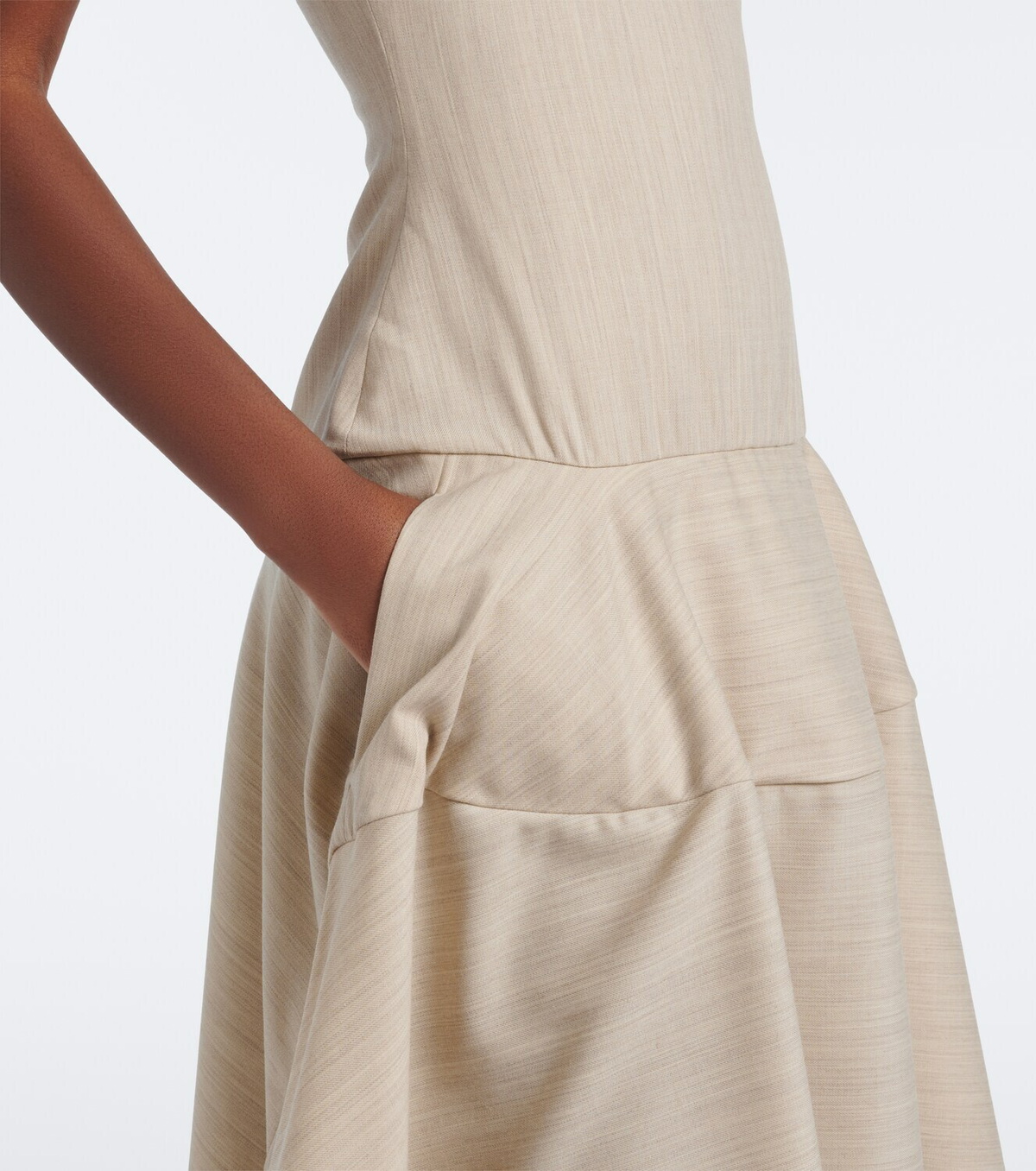 Jacquemus Paradiso wool-blend midi dress