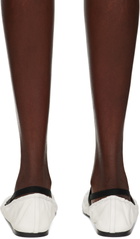 ALAINPAUL White Merce Ballerina Flats