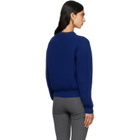 Jil Sander Blue Wool Crew-Neck Sweater