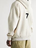 FEAR OF GOD - Oversized Flocked Fleece-Back Cotton-Jersey Hoodie - Neutrals