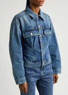 Agolde Zyla Belted Denim Jacket Blue