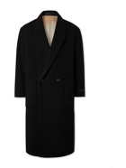 FEAR OF GOD - Double-Breasted Melton Wool Overcoat - Black