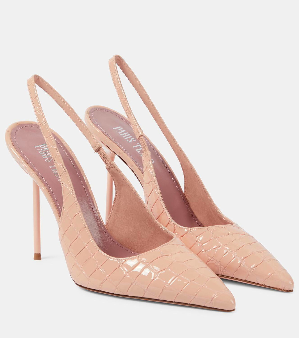 パンプス PARIS TEXAS Lidia 70 leather decollete slingback Lidia patent leather slingback pumps in black - Paris Texas