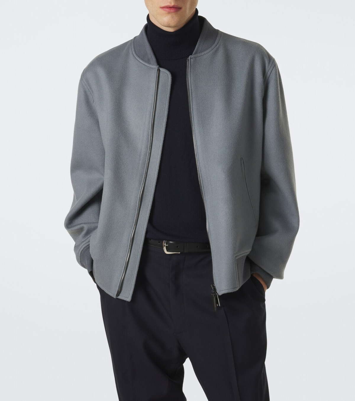 Brioni Wool and cashmere bomber jacket