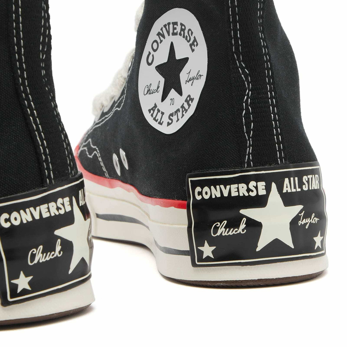 Converse Chuck 70 Sketch High Sneakers in Black/White/Red Converse