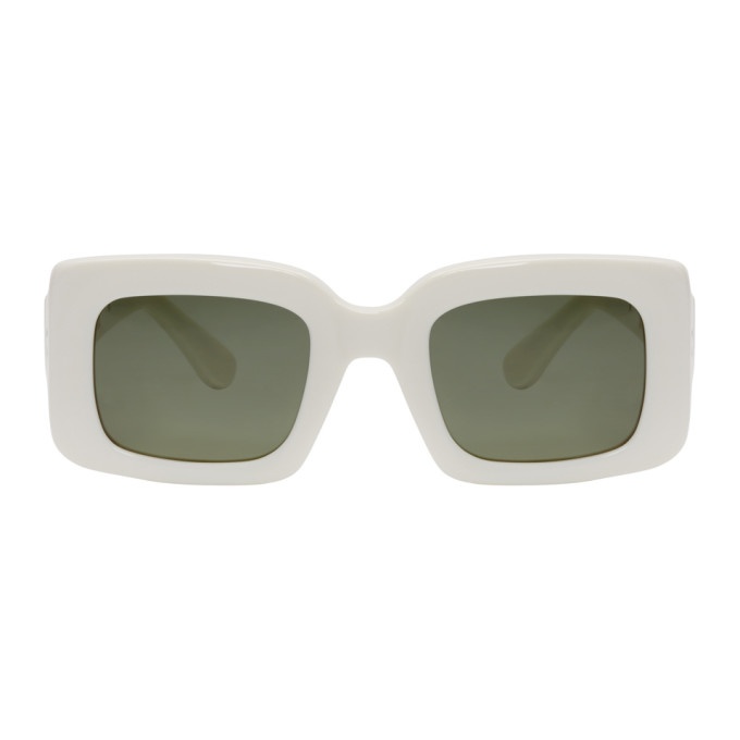 Photo: RAEN White Luxury Wig Edition Flatscreen Sunglasses