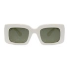 RAEN White Luxury Wig Edition Flatscreen Sunglasses