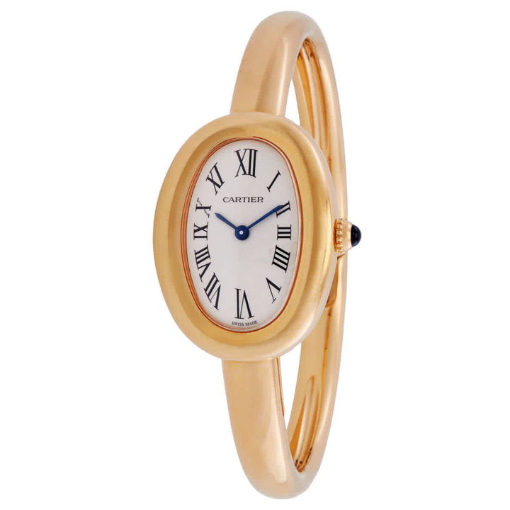 Photo: Cartier Baignoire Yellow Gold (Size 16) Silver Dial Ladies Watch WGBA0025