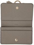 Chloé Gray Alphabet Business Card Holder