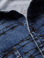 Vetements - Printed Denim Overshirt - Blue