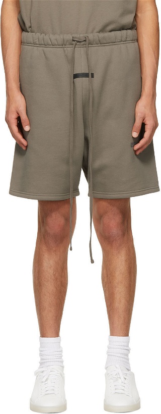 Photo: Essentials Taupe Sweat Shorts