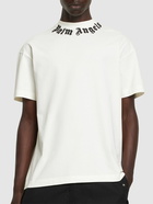 PALM ANGELS Neck Logo Cotton T-shirt