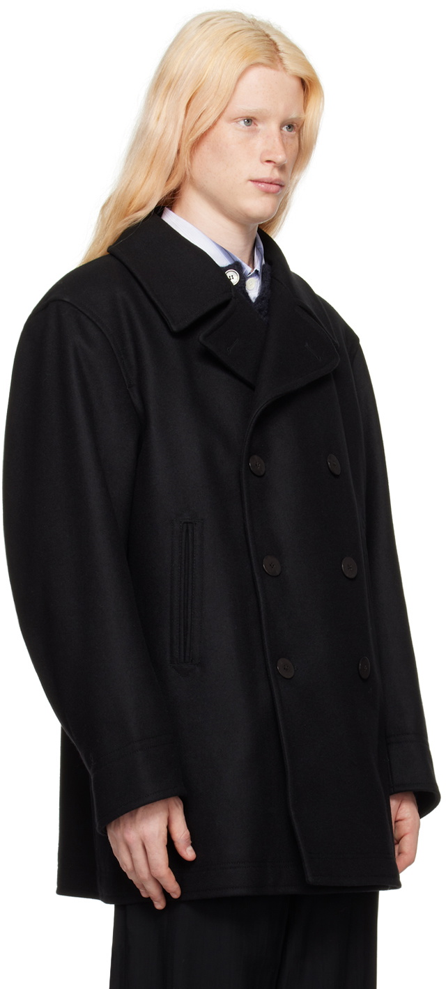 Our Legacy Black Opulent Peacoat Our Legacy