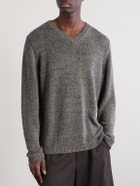 Massimo Alba - Leo Knitted Linen Sweater - Gray