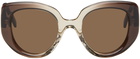 LOEWE Brown Butterfly Sunglasses