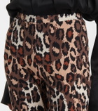 Diane von Furstenberg Brooklyn leopard-print flared pants