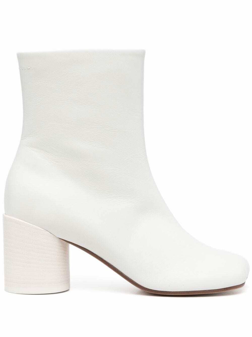 MM6 Maison Martin Margiela White Pump-Sock Ankle Boots MM6 Maison