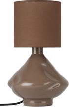 Los Objetos Decorativos Brown Cylindrical Table Lamp