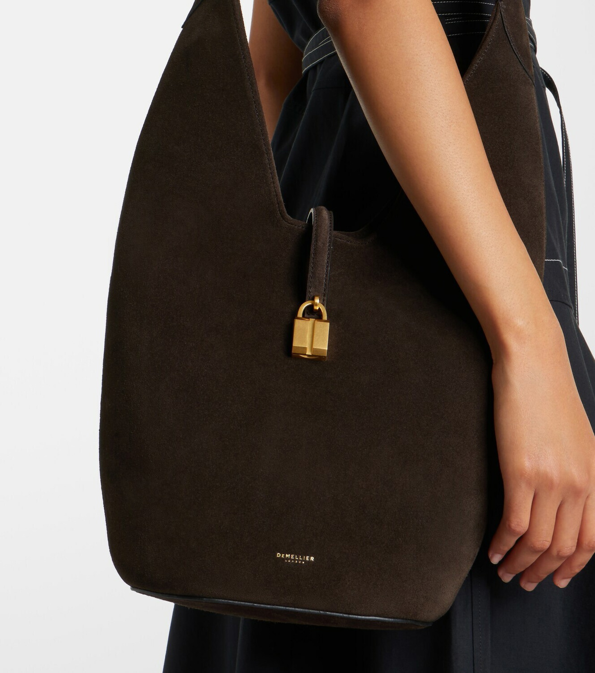 DeMellier Siena Medium suede shoulder bag