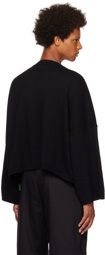 SPENCER BADU Black Intarsia Sweater