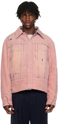 ADER error Pink Distressed Jacket