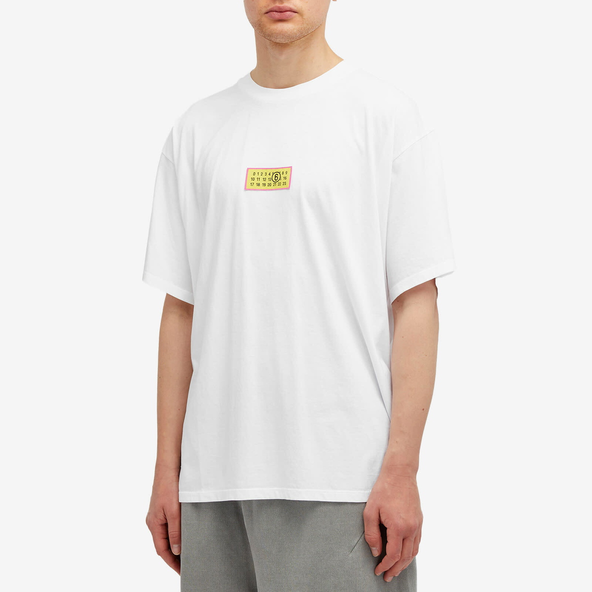 MM6 Maison Margiela Men's Jacquard Number Label T-Shirt in