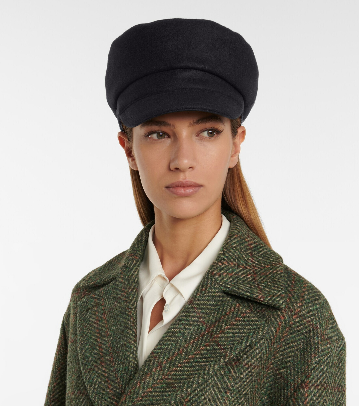 Loro Piana - Lea wool and cashmere baker cap Loro Piana