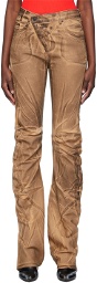 Ottolinger SSENSE Exclusive Brown Jeans