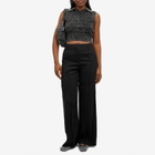Alexander Wang Women's V Neck Knitted Vest in Black