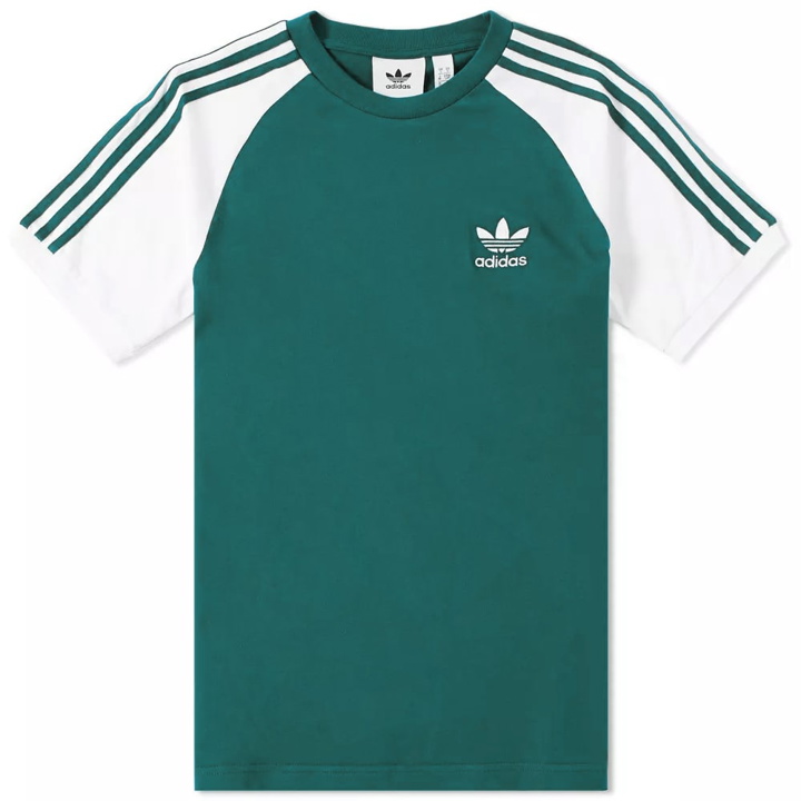 Photo: Adidas Raglan 3 Stripe Tee