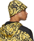 Versace Black & Gold Barocco Bucket Hat