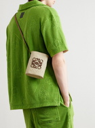 Loewe - Paula's Ibiza Leather-Trimmed Raffia Bucket Bag