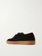 Mr P. - Larry Suede Boat Shoes - Black
