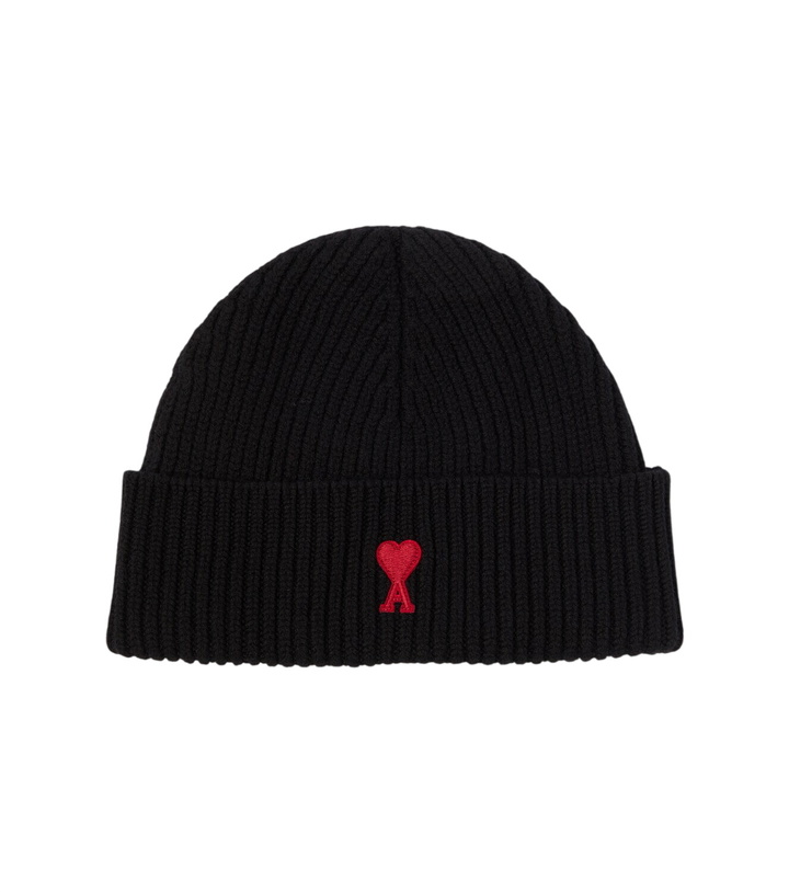 Photo: Ami Paris Ami de Cœur virgin wool beanie