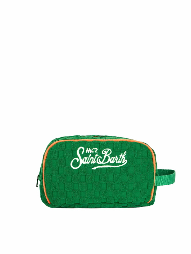 Photo: MC2 Saint Barth Green Terry Embossed Beauty Case
