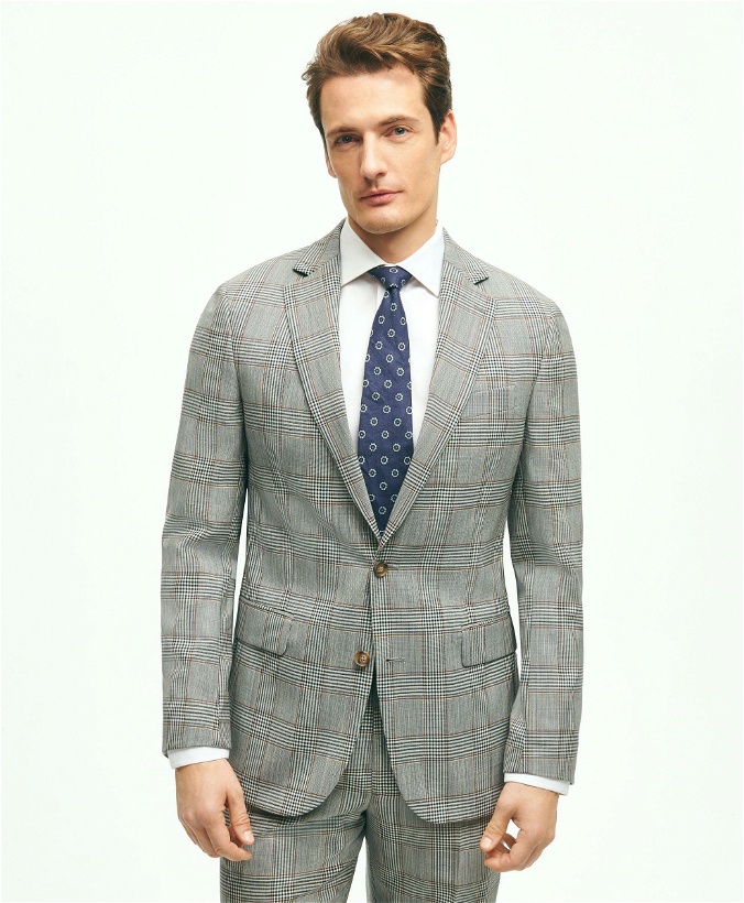 Photo: Brooks Brothers Men's Regent Fit Wool Check Suit Jacket | Blue