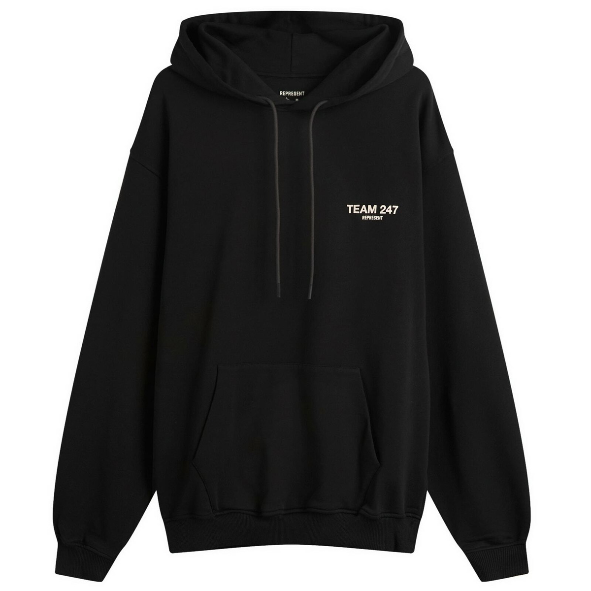 Represent Team 247 Oversized Hoodie in Black