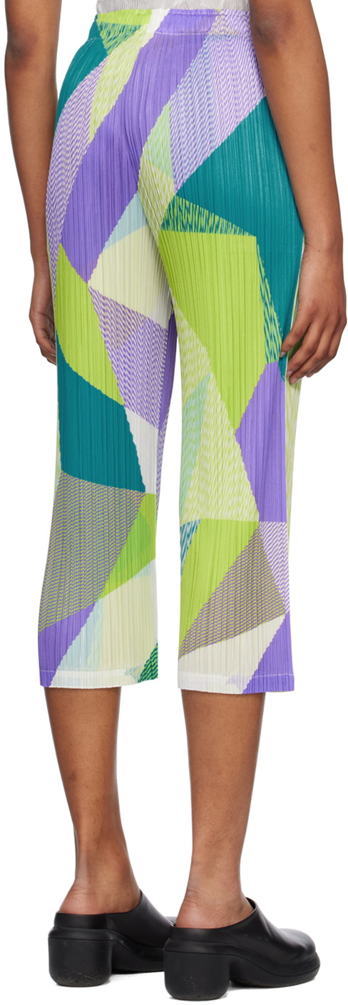 Pleats Please Issey Miyake Multicolor Crossroad Trousers Pleats