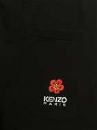 KENZO PARIS - Boke Logo Cotton Molleton Sweat Shorts