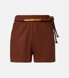 ViX Paula Hermanny Janet linen-blend shorts