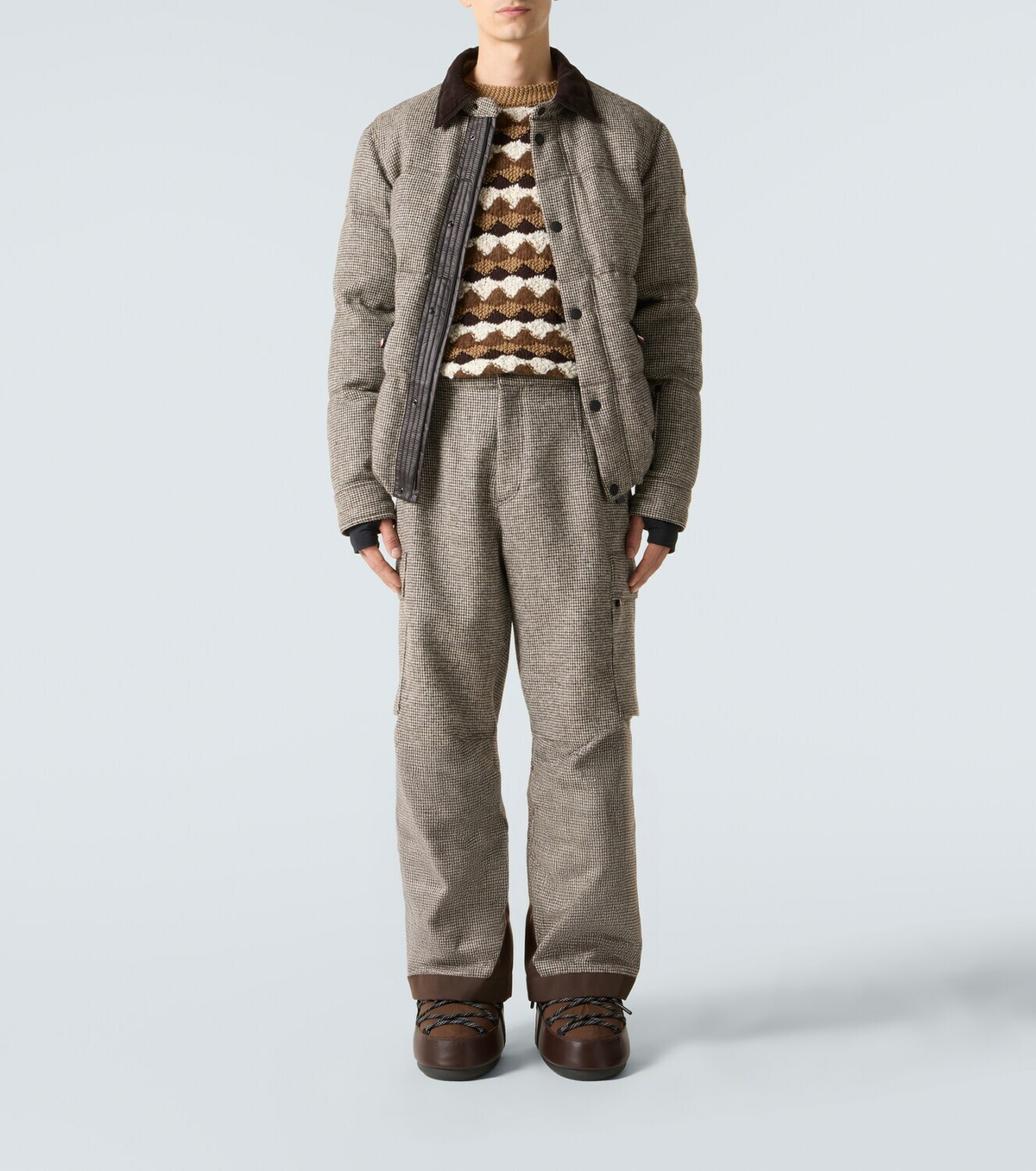 Moncler Grenoble Wool and alpaca-blend jacquard sweater