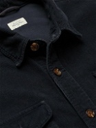 Hartford - Joyce Garment-Dyed Cotton-Corduroy Shirt Jacket - Blue
