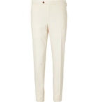 Thom Sweeney - Tapered Cotton-Twill Trousers - White