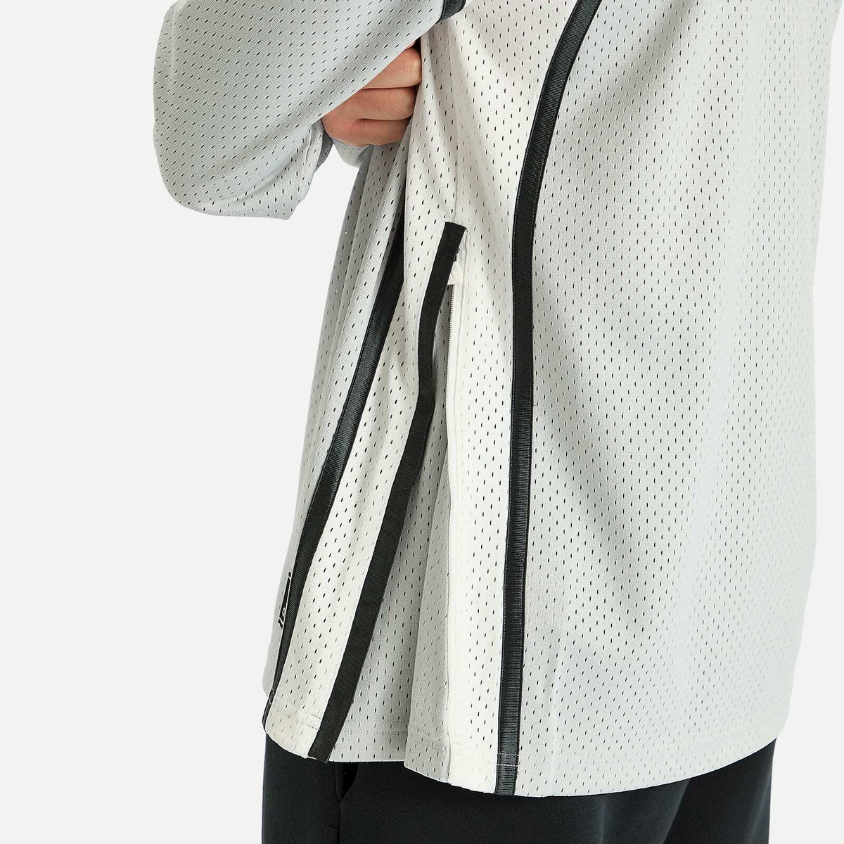 Adidas Men's Warm-Up Long-Sleeve Top in Grey Two adidas