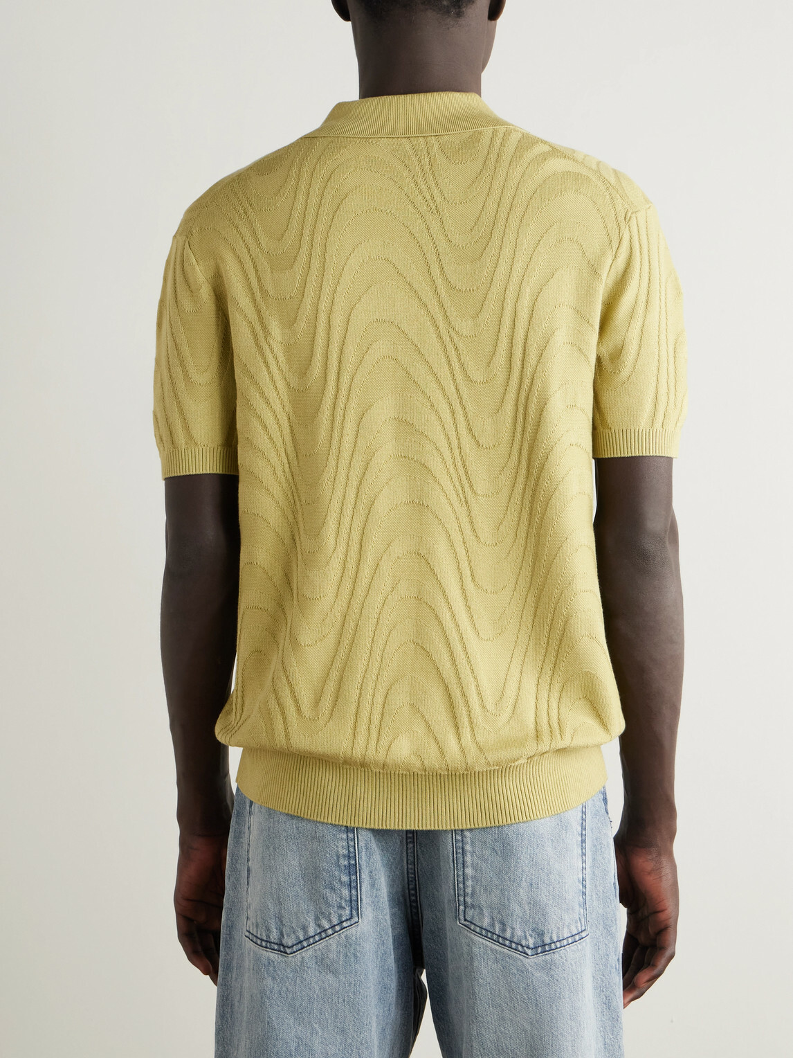 Frescobol Carioca - Rino Cotton and Silk-Blend Polo Shirt - Green
