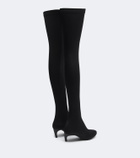 Victoria Beckham Harlow jersey over-the-knee boots