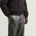 END. x Samsøe Samsøe Men's Savalentin Leather Trousers in Washed Black Olive